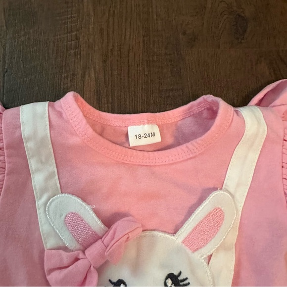 Baby Toddler Girl Boutique Easter Bunny Dress 18-24 Months - Picture 4 of 5